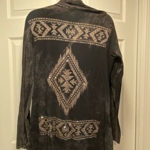 Western studded cardigan